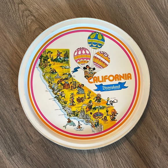 Vintage Disneyland Souvenir Tray With Original Disney Price Tag - Picture 1 of 2